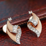 Diamond Crest Seashell Earrings