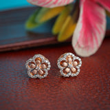 Happy Heart Flowerburst Diamond Earrings