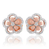 Happy Heart Flowerburst Diamond Earrings