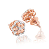 Happy Heart Flowerburst Diamond Earrings