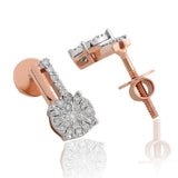 Sparkling Halo of Majesty Diamond Earrings