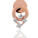 Concentric Circles Diamond Earrings