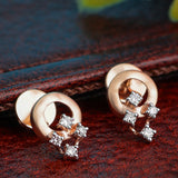 Concentric Circles Diamond Earrings