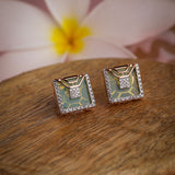 Emerald Mirage Diamond Earrings