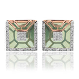 Emerald Mirage Diamond Earrings