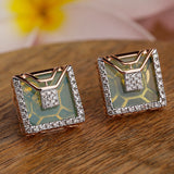 Emerald Mirage Diamond Earrings