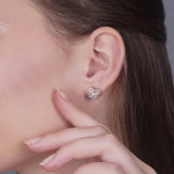 Shuriken Starburst Diamond Earrings