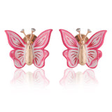 Fluttering Antennae Diamond Butterfly Earrings