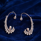 Aurora Bloom Diamond Hoop Earrings