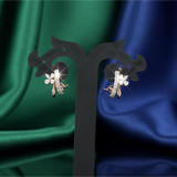 Diamond Morning Dew Floral Studs
