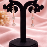 Trinity Teardrop Diamond Earrings