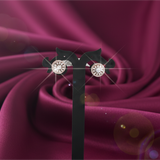 Sunwheel Medallion Diamond Studs