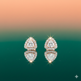 Diamond Trilliant Halo Studs