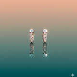 The Architectural Prism Huggie Earrings