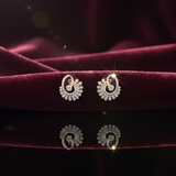Diamond Sunburst Swirl Studs