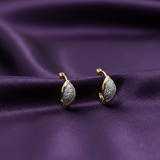 Marquise Petal Stud Diamond Earring