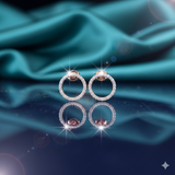 Celestial Orbit Halo Diamond Studs