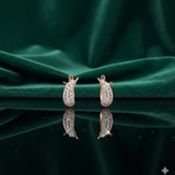 Gilded Laurel Diamond Studs