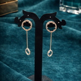 Luna Halo Diamond Earrings