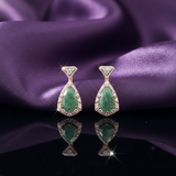 The Verdant Empress Shield Earrings