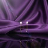 The Ethereal Pear-Drop Tassel Earrings