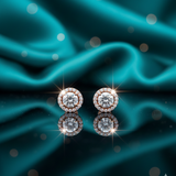 Diamond Halo Radiance Studs