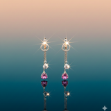Diamond Petal Tassel Drops
