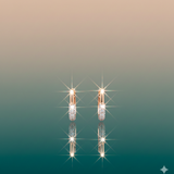 Pavé Pill Diamond Huggies