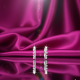 Celestial Bubble Diamond Huggies