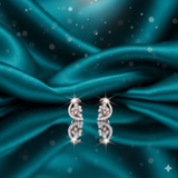 Diamond Leaflet Sprig Studs