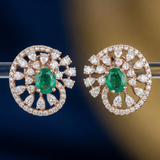 Diamond Verdant Halo Studs