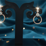 Trinity Ring Stud Diamond Earring