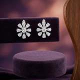 Star Blossom Diamond Earrings