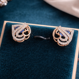 Royal Sapphire Diamond Earrings