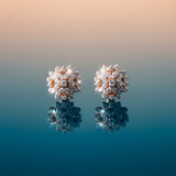 Floral Cluster Diamond Stud