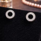 Eterna Halo Diamond Earrings