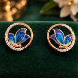 Azure Bloom Diamond Earrings