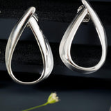 Modern Muse Rhodium Dangles - Diavo Jewels