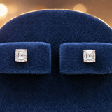 Maze of Blocks Diamond Studs