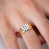 Prestige Square-Cut Men's Diamond Ring