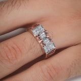 Baroque Bars Men's Diamond Ring