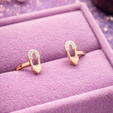 Magnetic Heart Drop Kids Diamond Earrings