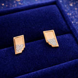 Dazzling Diamond Kids Bar Earrings