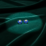 Blissful Bluebell Butterfly Kids Diamond Earrings