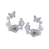 Whimsy Meadow Charm Silver Studs - Diavo Jewels