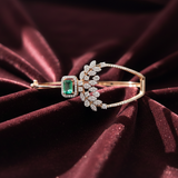 Emerald Flora Marquise Diamond Bangle