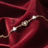 Triple Heart Symphony Diamond Bracelet