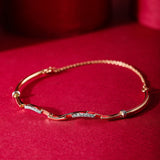 Diamond Elegance Wave Bracelet