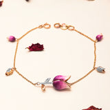 Enchanted Lotus Diamond Bracelet: