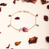 Enchanted Lotus Diamond Bracelet: